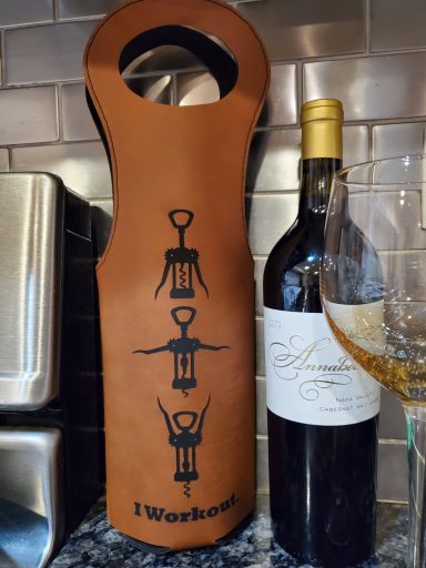 Engraved Wine Bag